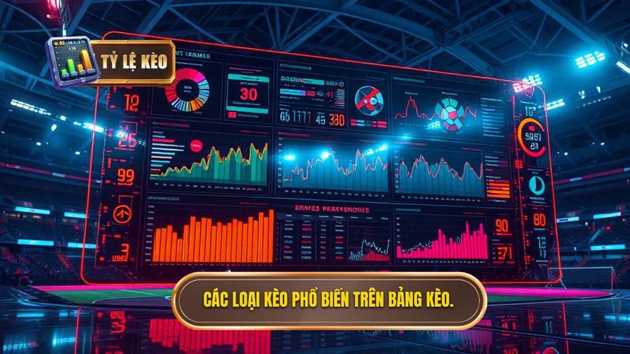 Các loại kèo phổ biến trên bảng kèo.